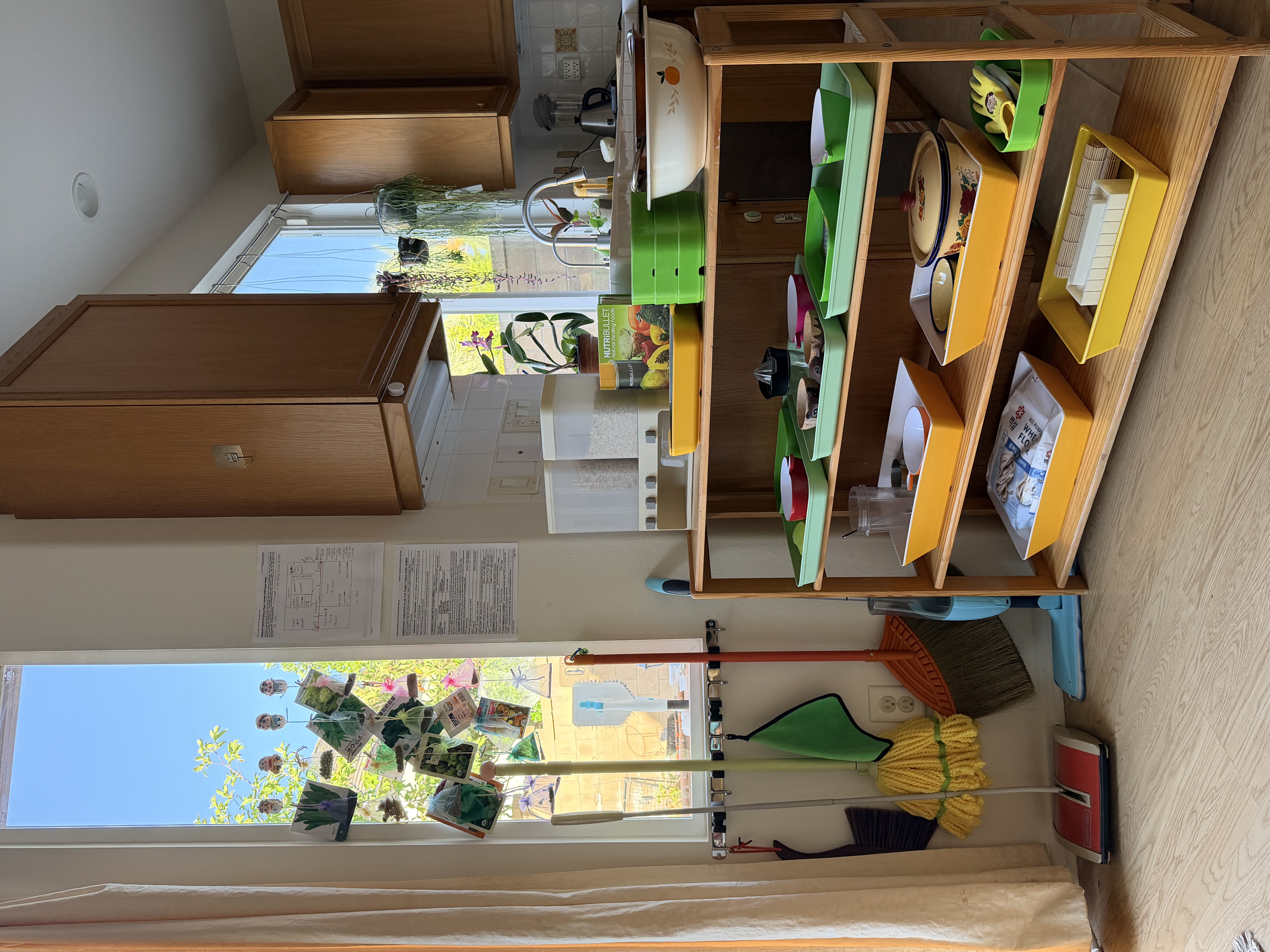 Parent and child sharing a Montessori activity