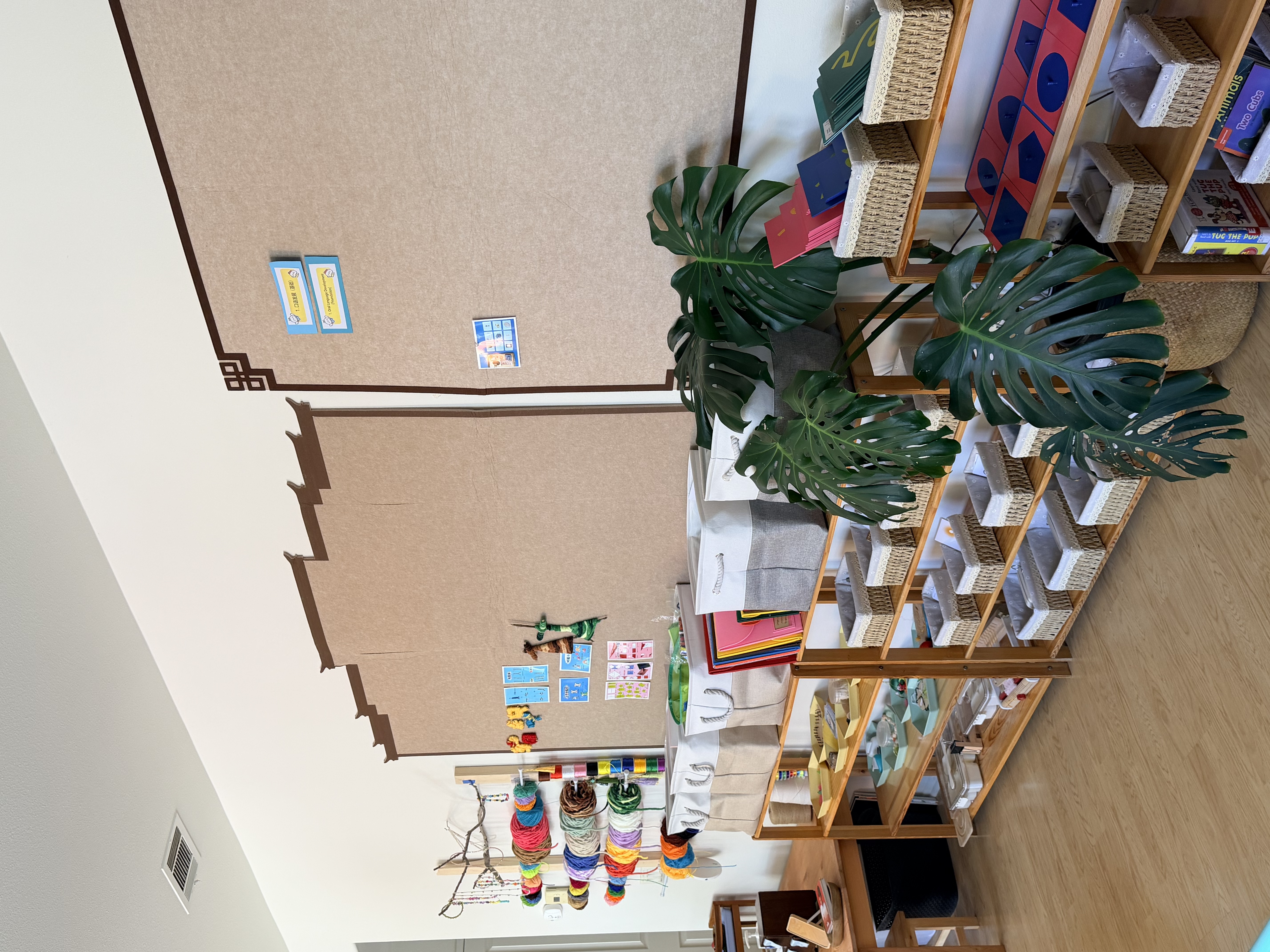 Primary Montessori child focused on independent work